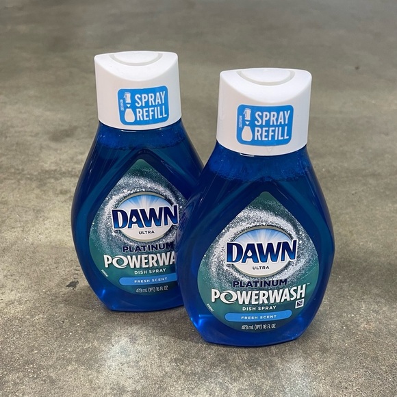 Dawn Power Wash Platinum Fresh + Apple Scent Dish Wash Spray & Refills - Picture 5 of 6